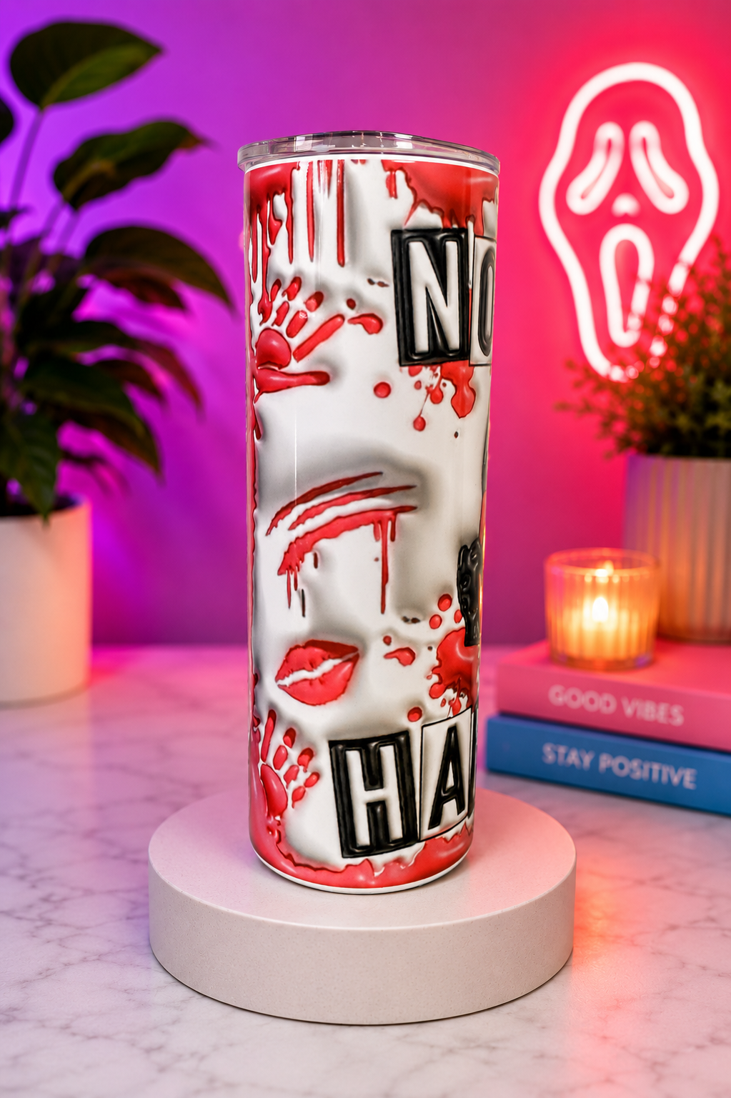 ghost face pink 3D