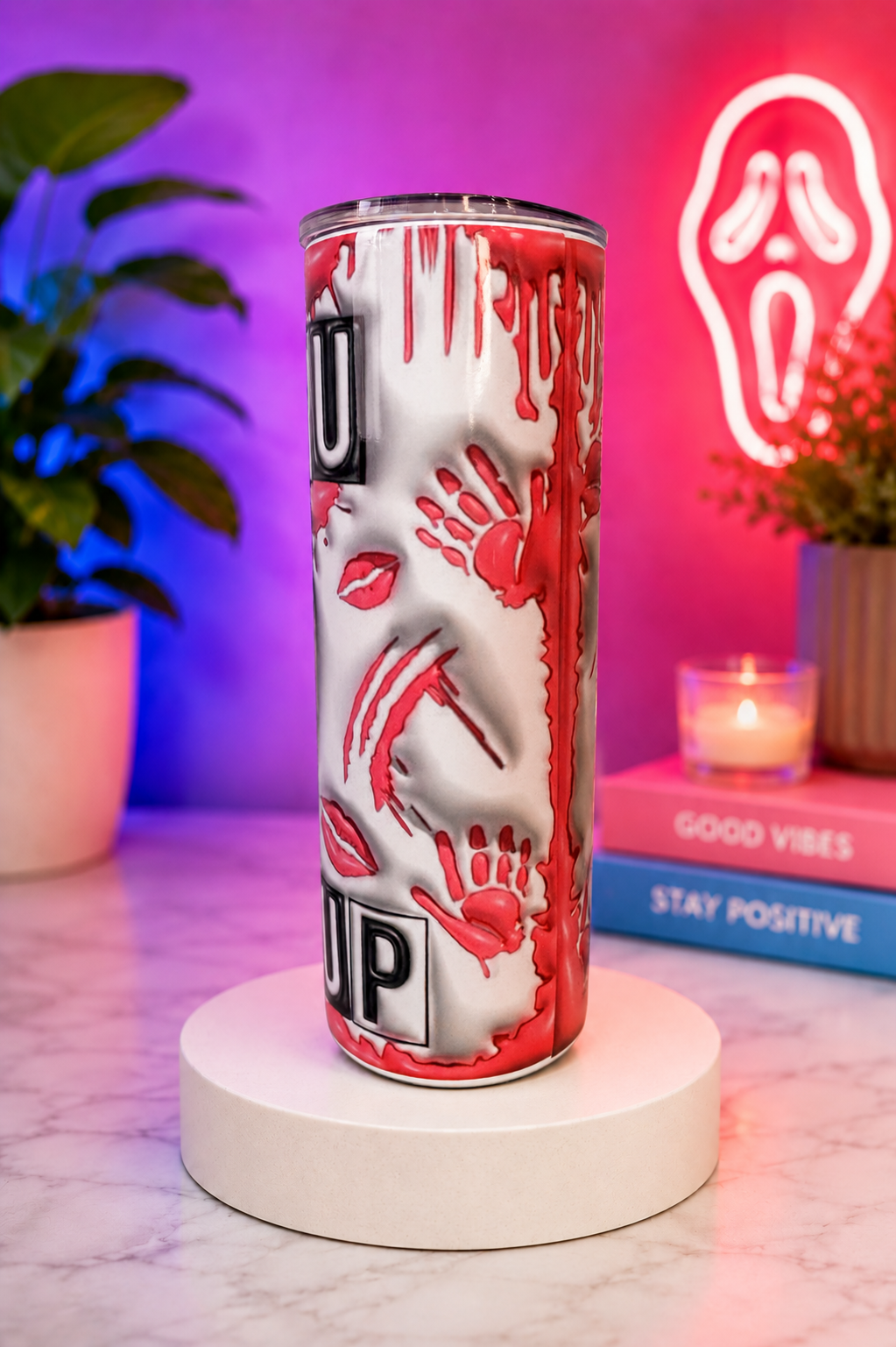 ghost face pink 3D